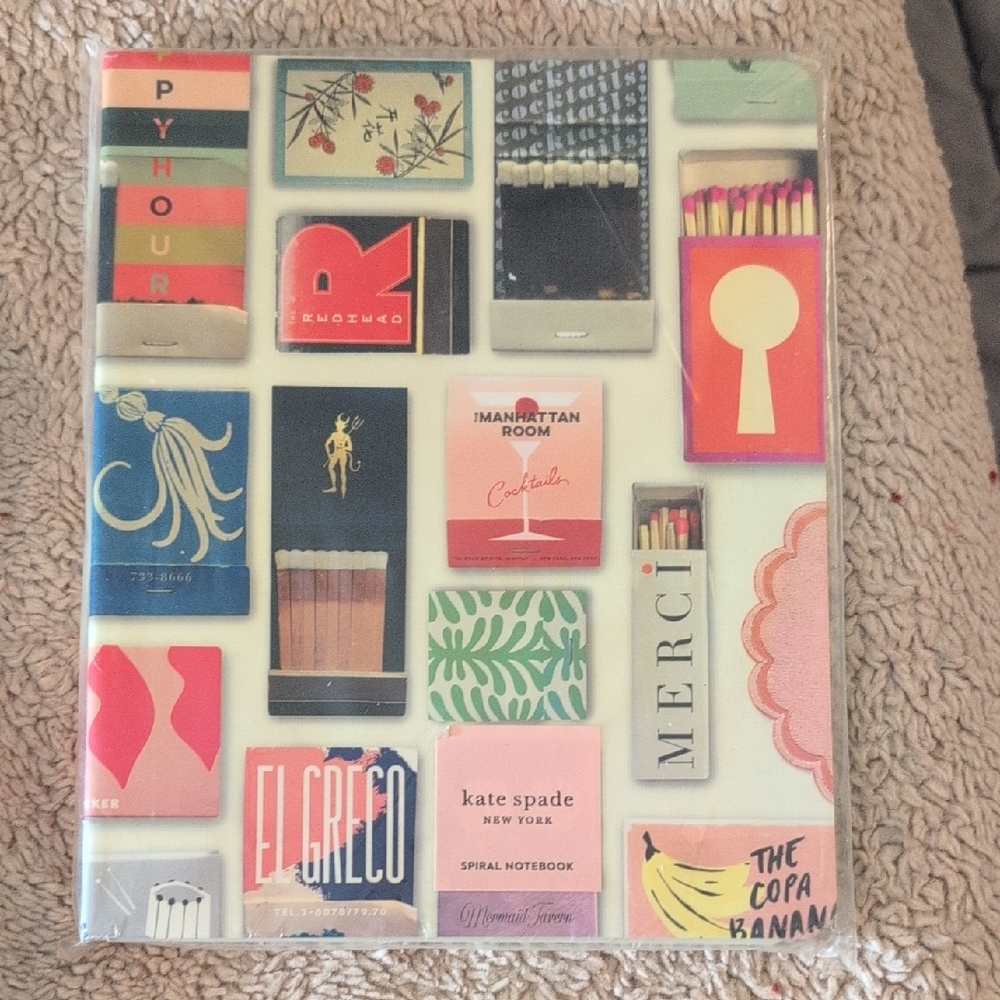Kate Spade Matchbook Design Spiral Notebook